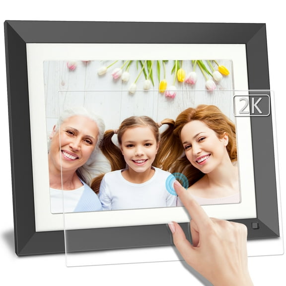 FULLJA 2K Digital Picture Frame, 11 inch Smart Digital Photo Frame with Untra FHD IPS Touch Screen