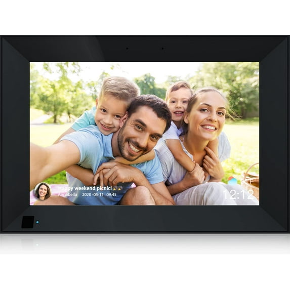 FULLJA F016-E Friends And Family 10.1inches Wi-Fi Smart Digital Picture Frame, Send Pictures From Phone To Frame, Hd 1080P Touchscreen, 16Gb Internal Memory