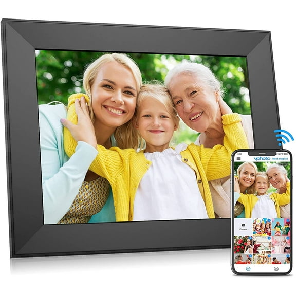 FULLJA WiFi Digital Picture Frame, IPS Touch Screen Smart Cloud Digital Photo Frame with 8GB Storage, from Anywhere (9inch)