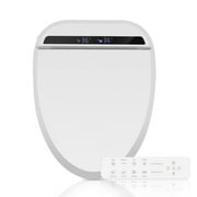 FULLWATT Electronic Bidet Toilet Seat White with Heated Seat and Remote Control