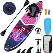 FULLWATT Inflatable Stand Up Paddle Boards 11 ft with Premium SUP Paddle Board Accessories, Wide Stable Design, Non-Slip Comfort Deck for Youth & Adults