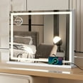 thumbnail image 1 of FULLWATT Vanity Mirror with Lights and Bluetooth Speaker, 32"LED Makeup Mirror, Lighted Makeup Mirror with Dimmable 3 Modes, USB Charging Port, 1 of 10