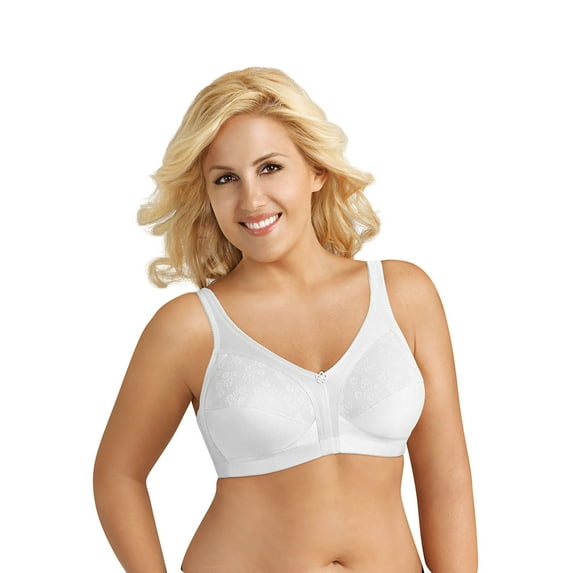 Exquisite Form 5100548 Fully® Slimming Wireless Full-Coverage Bra with Back Closure & Lace