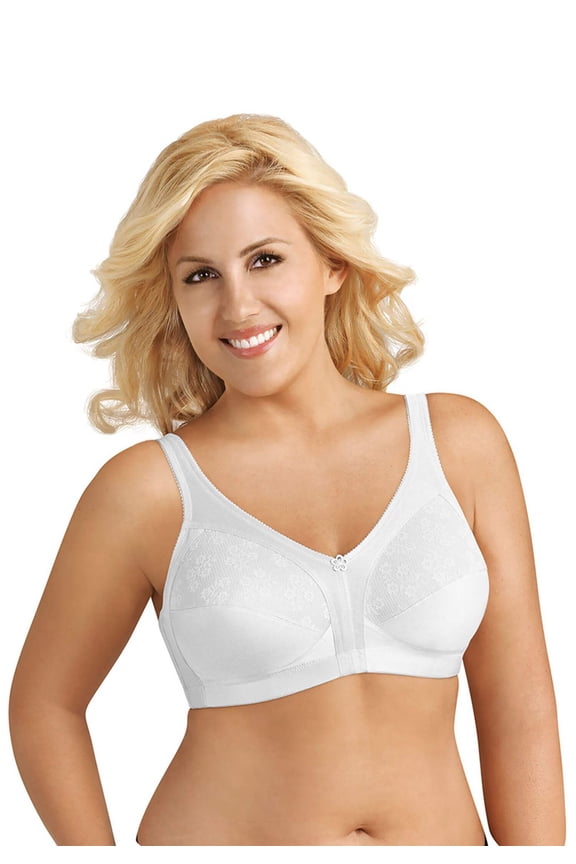 5100548 Fully® Slimming Wireless Full-Coverage Bra with Back Closure Lace