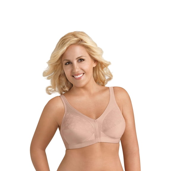 Exquisite Form 5100548 Fully® Slimming Wireless Full-Coverage Bra with Back Closure  Lace