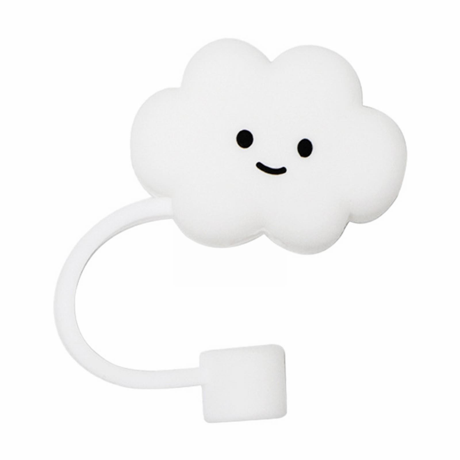 FULODIAN Straw Cover Straws Cloud Tip Covers Dust Proof Cap Toppers