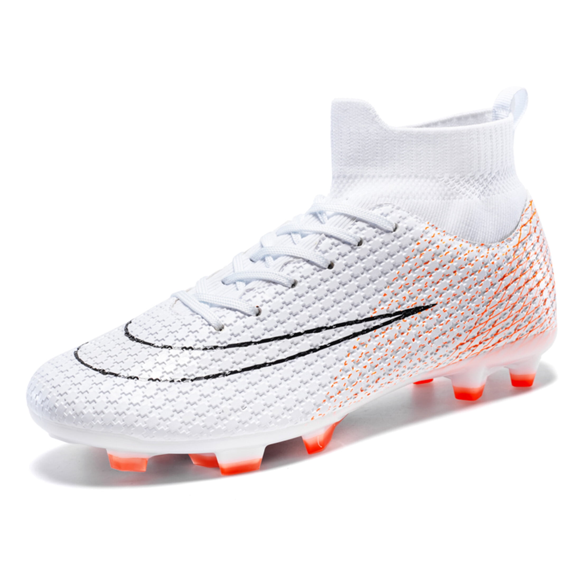 FULORIS Men Breathable Athletic Football Boots Soccer Shoes Cleats Professional High-Top AG