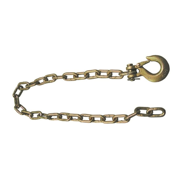 FULTON SAFETY CHAIN, GRADE 70, 1/4" X 36" w/ 1/4" CLEVIS HOOK #CHA0020324
