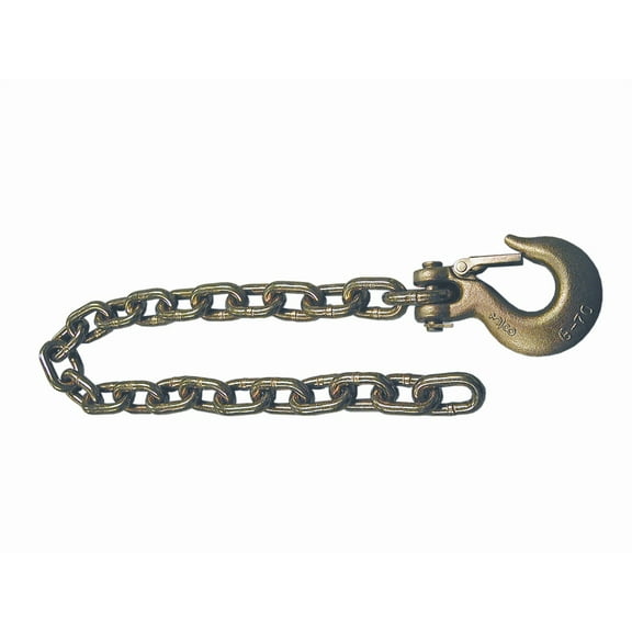 FULTON SAFETY CHAIN, GRADE 70, 3/8" X 36" w/ 3/8" CLEVIS HOOK #CHA0060324