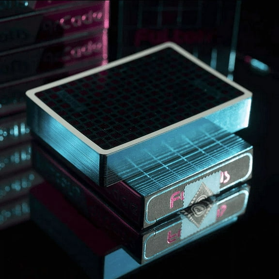 FULTONS ARCADE TRON EDITION LIMITED EDITION GILDED-Bright Blue Grid