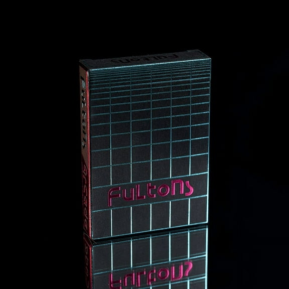 FULTONS ARCADE TRON EDITION PINK + BLUE FOIL Playing Cards