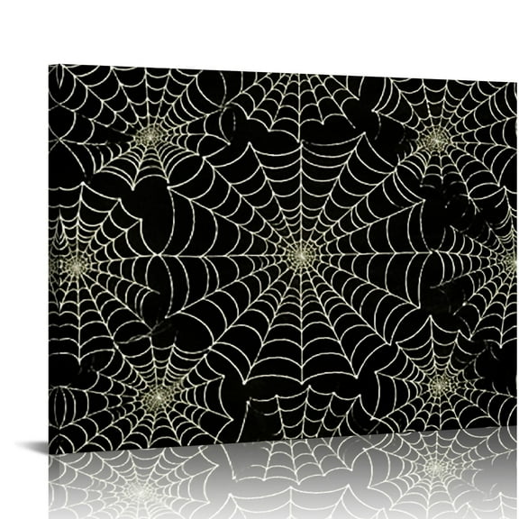 FUMJ Spider Web Wall Art Canvas Decor 20x16 in / 16x12 in for Living Room Bedroom Home Office, Perfect Gift Idea 20x16in