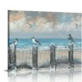 thumbnail image 1 of FUMJ Wall Art for Living Room Beach Ocean Sea Bird Seagull Canvas Artwork Framed Seascape Coastal Picture for Office Bedroom Decor, 1 of 6