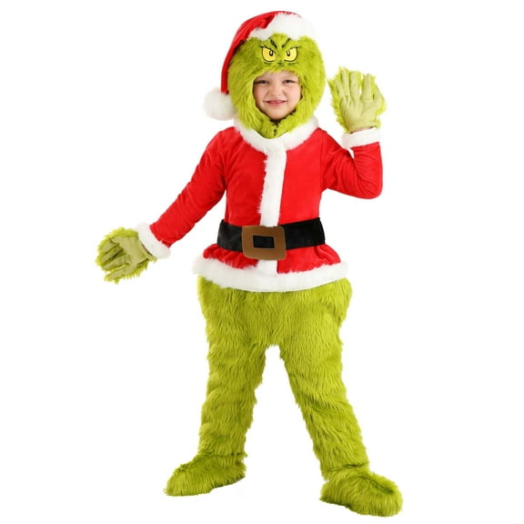 FUN Costumes Grinch Santa Claus Fancy-Dress Costume for Toddlers with Exclusive Design, Toddler 2T