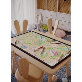 FUN Educational Circus Town Coloring Mat, Kids Gift, Playroom, Arts and Crafts, Kids Toys, Interactive
