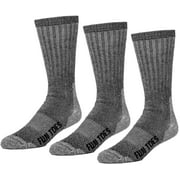 FUN TOES 3 pairs thermal insulated 80% merino wool socks men's, hiking size 10-13
