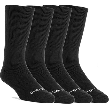 FUN TOES Men's 4 Pairs Heavy Duty Thermal Merino Wool Socks
