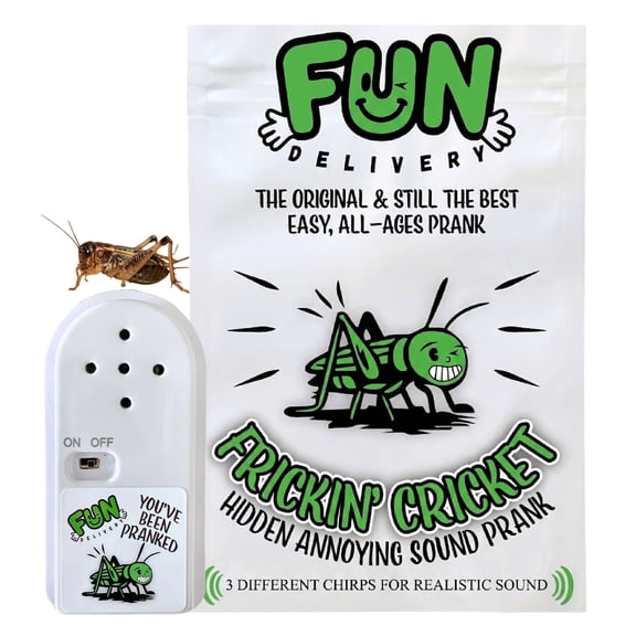 Frickin' Cricket Hidden Noise Maker Sound Device Prank, Funny Chirp Joke