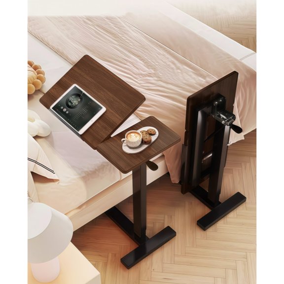 FUNA 32 Inch Height Adjustable Sit to Stand Desk Converter with Wide Keyboard Tray