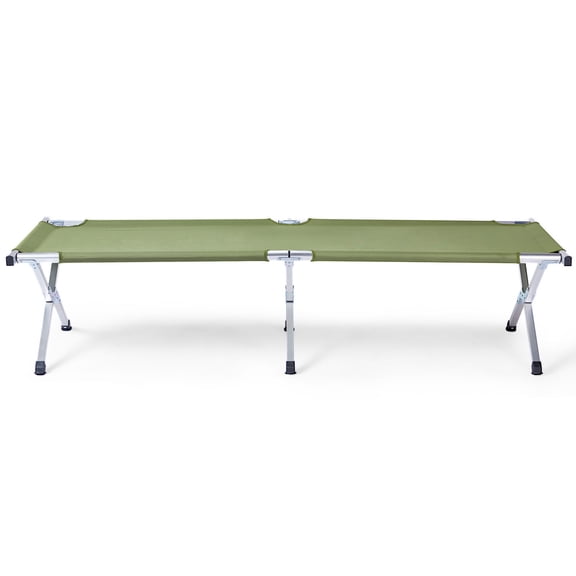 FUNA RHB-03A Portable Folding Camping Cot Army Green Outdoor Sleeping Cot with Storage Carry Bag