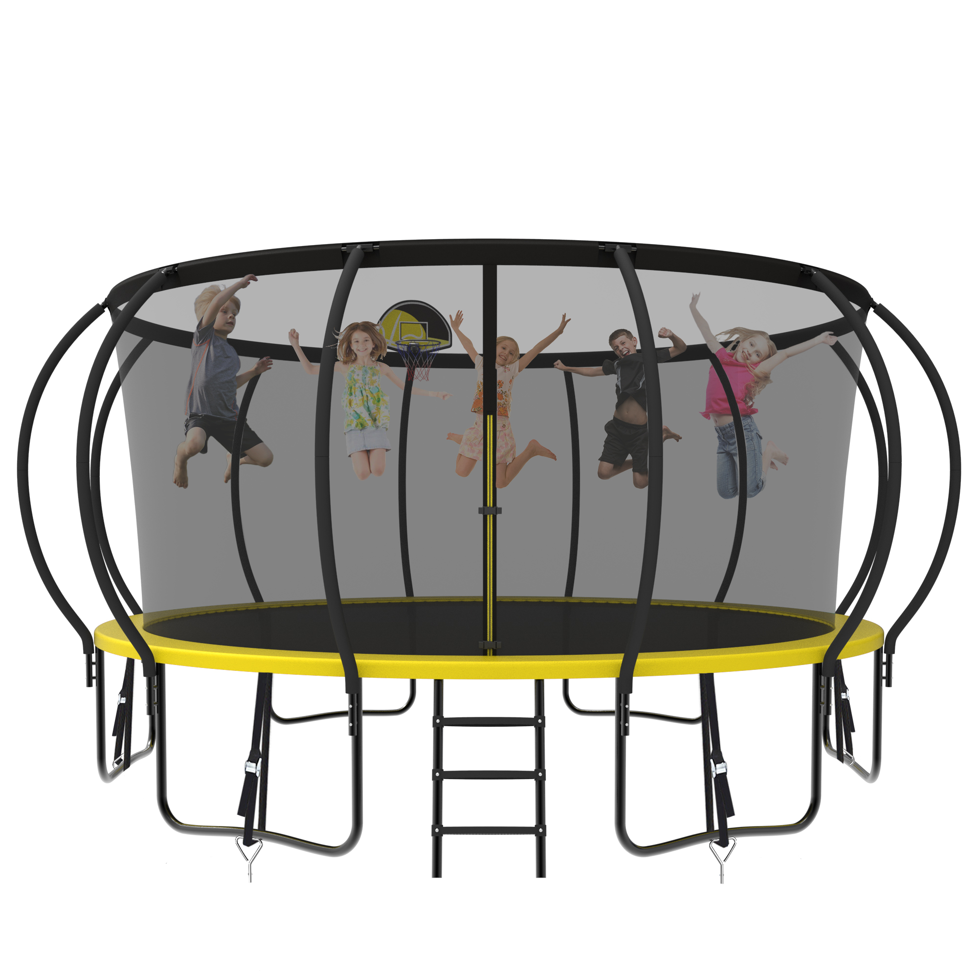 EUROCO 600LBS 5.5FT Trampoline for Kids 65" Outdoor & Indoor Mini