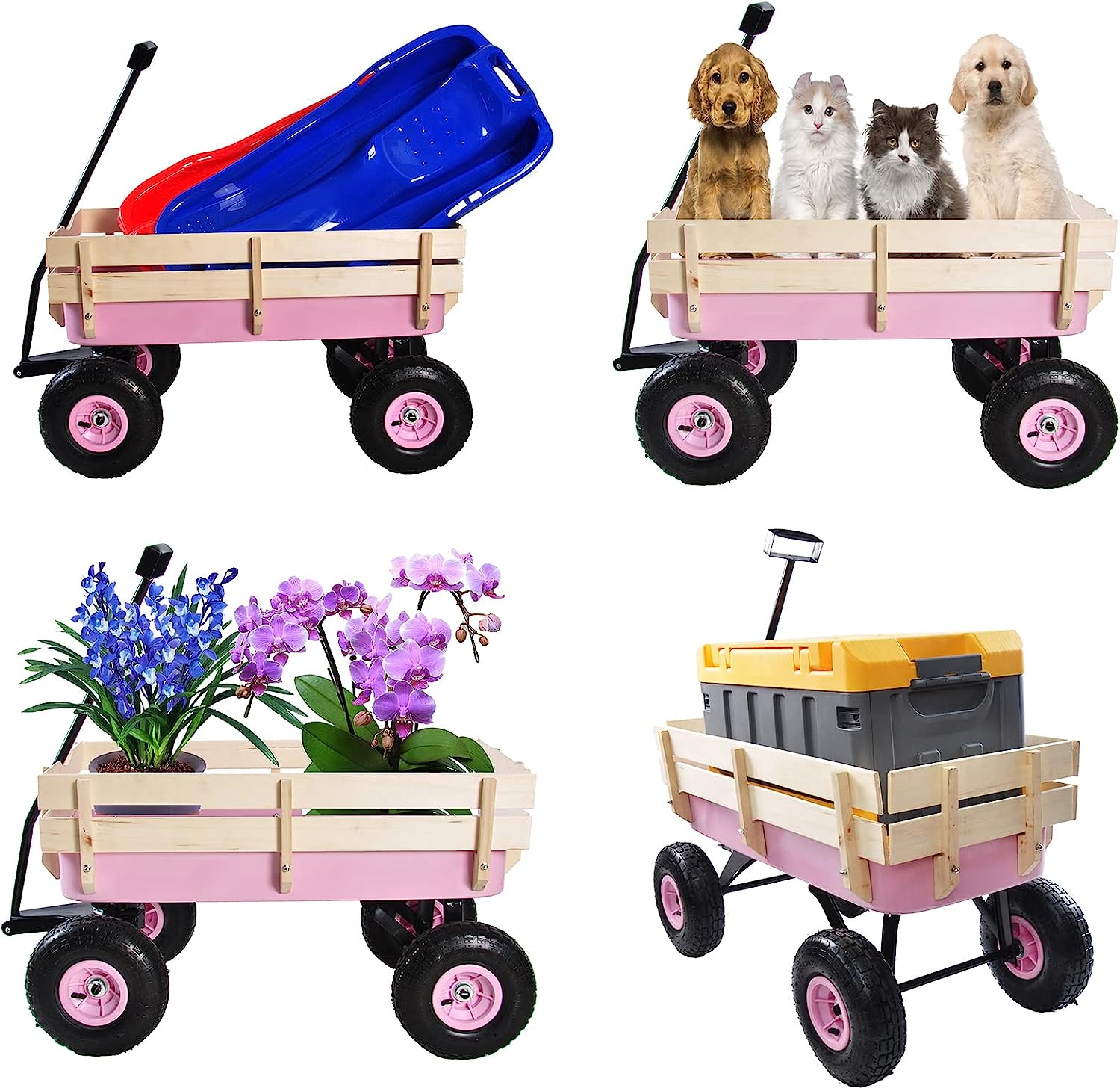 FUNAP Outdoor Wagons for Kids, All Terrain Utility , All Terrain