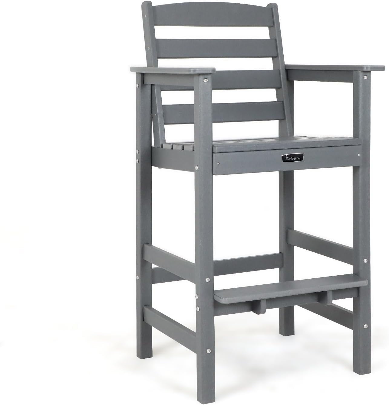 FUNBERRY Bar Height Outdoor Chair, Tall Adirondack Chair, All