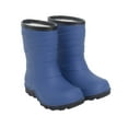 thumbnail image 1 of FUNCOO PLUS Kids Fleece Lined Rain Boots Boys Winter Warm Snow Boots, Navy, Big Kid Size 2, 1 of 5