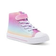 thumbnail image 1 of FUNCOO PLUS Toddler Kids Sneakers Girls High Top Canvas Shoes, Ombre, Size 1, 1 of 6
