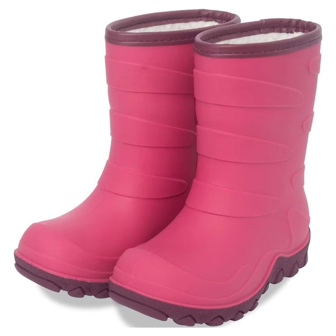 FUNCOO PLUS Kids Winter Rain Boots Insulated Warm Snow Boots for Girls