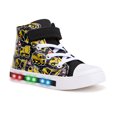thumbnail image 1 of FUNCOO PLUS Toddler Kids Light Up Sneakers Boys High Top Canvas Shoes, Size 1, 1 of 7