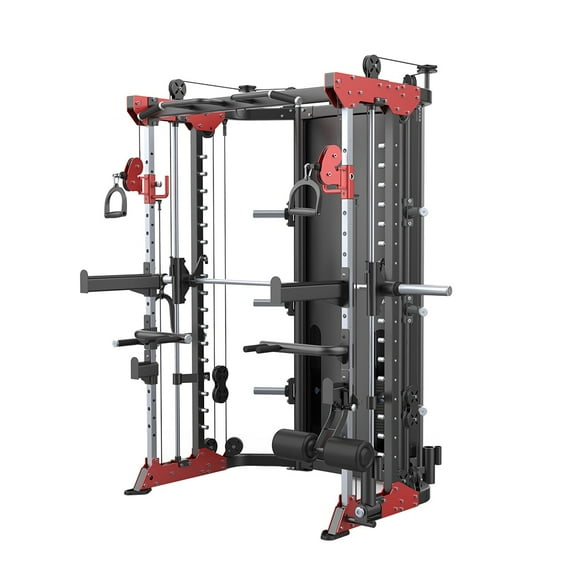 FUNCTIONAL SMITH MACHINE ,Home Gym Training Machine, Professional Strength Training, Multi-Functional Power Rack with More AccessoriesALL IN ONE MACHINE & BEST SOLUTION FOR SMALL SPACE
