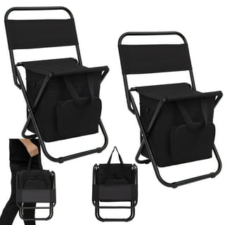 Camping stool with deals backrest