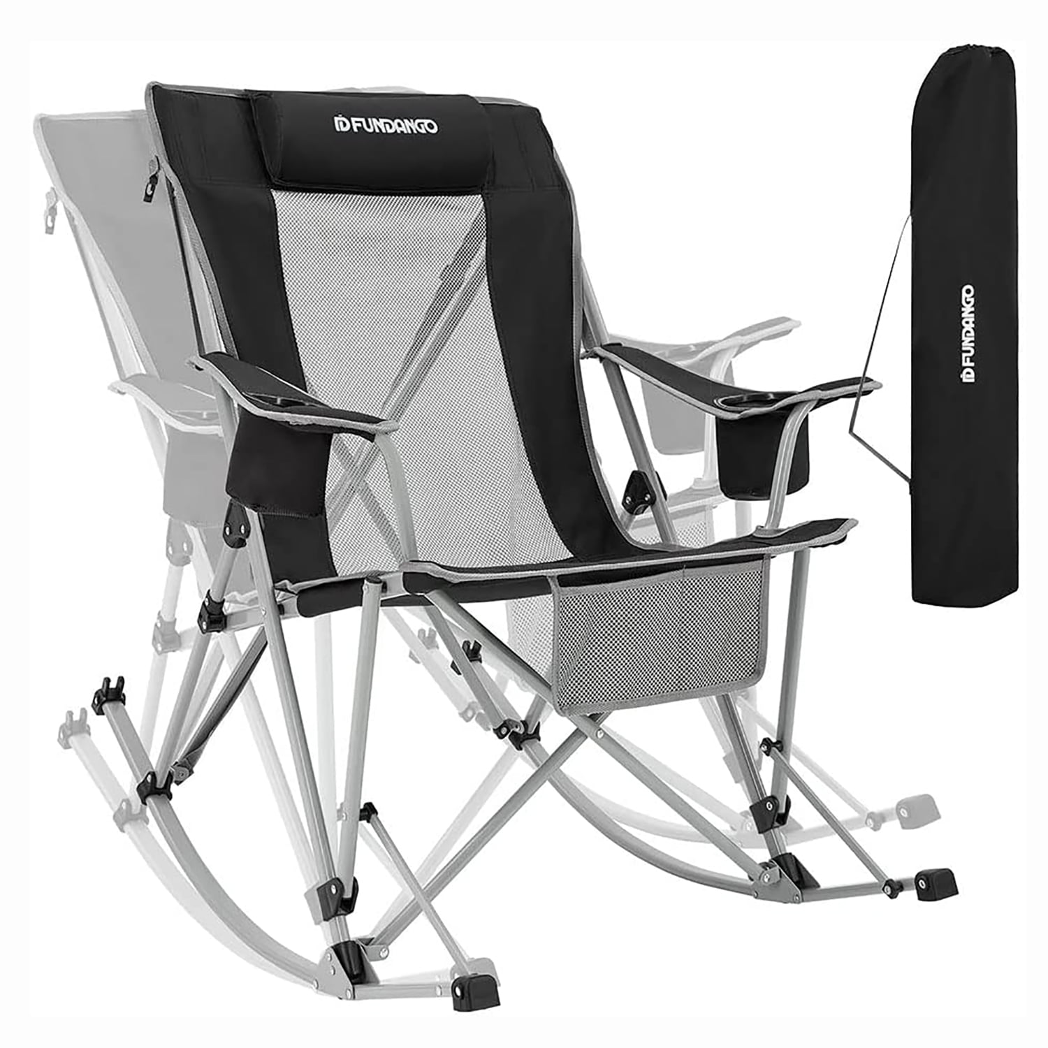 FUNDANGO Oversized Rocking Camping Chair For Adults Outdoor Rocking Folding Chairs Black 3b038188 4e3b 448e 9a72 1562d2cd7d4b.6deeb5243eb9f0ae9a80bc26d68f2fbc 