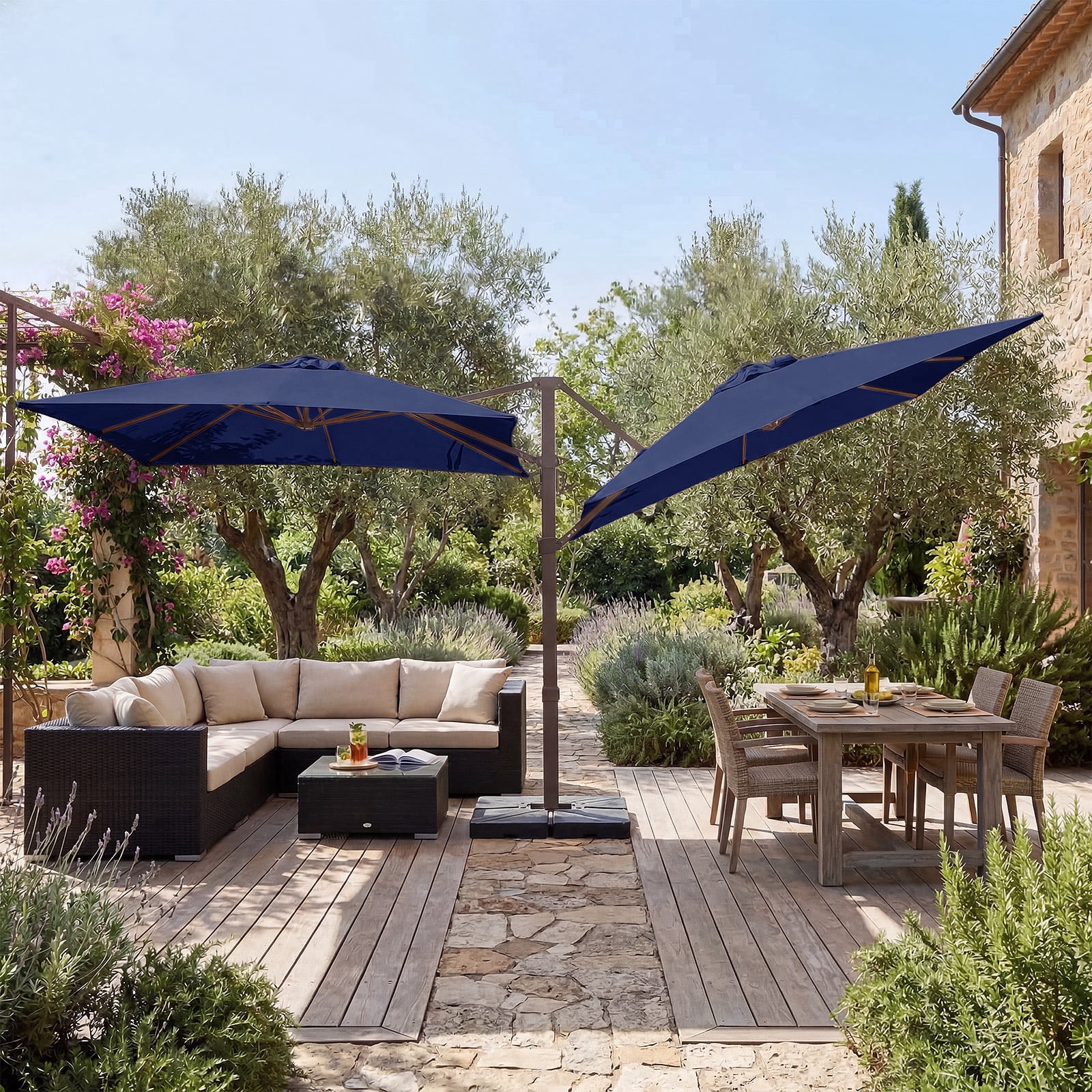 home and garden patio umbrella Alpha Joy 15ft Extra Large Outdoor Double-Sided with So and enhances your outdoor living experience. Better Homes & Gardens 9'