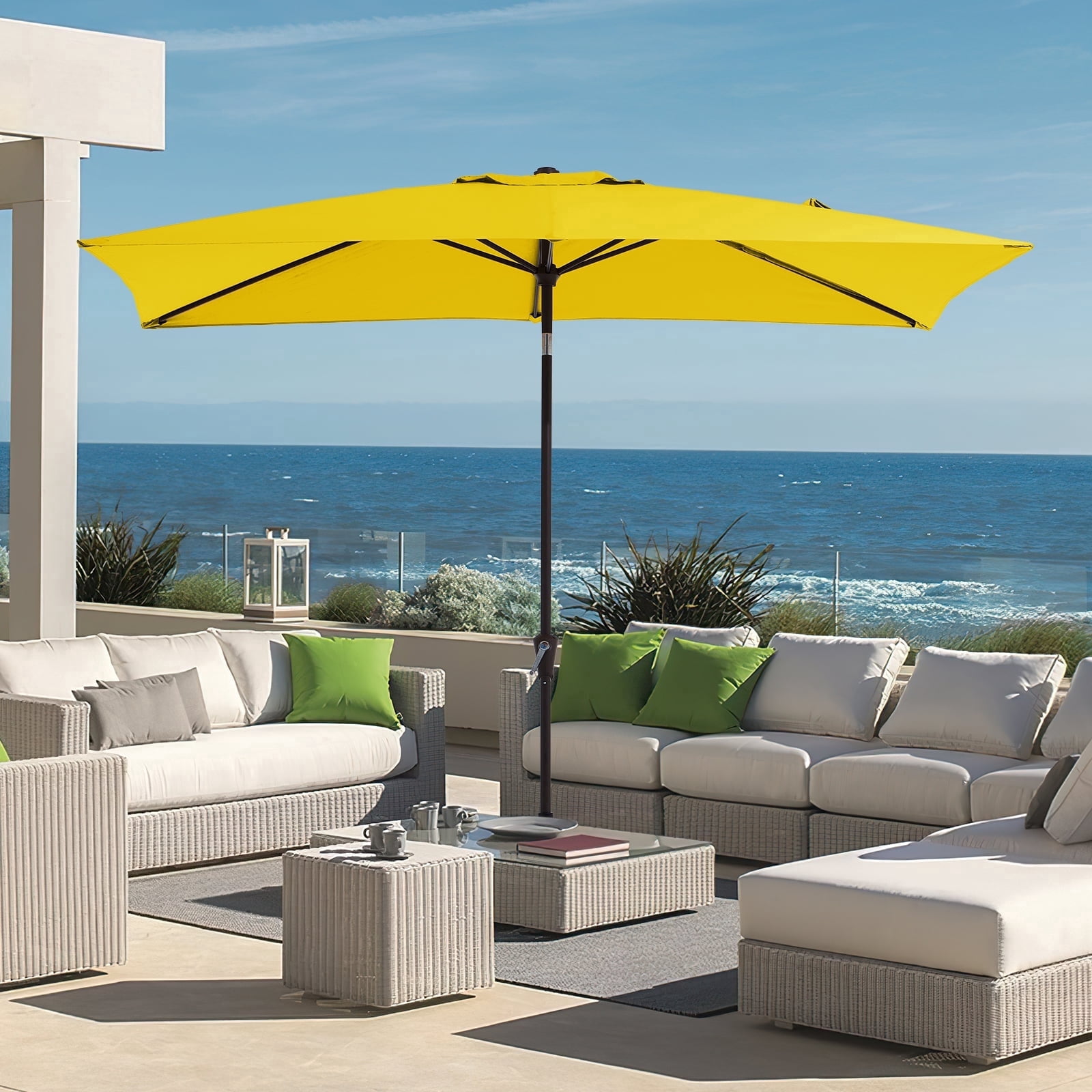 10 rectangular patio umbrella AKZ PLUS 10' x 13' Aluminum Cantilever GiantPatioUmbrellas The Sun Umbrella Outdoor Patio Shade by Pure Garden is an attractive piece of outdoor decor that provides quality sun protection whether youre entertaining guests on the deck or lounging by your swimming pool JEAREY 8 ft. x 10