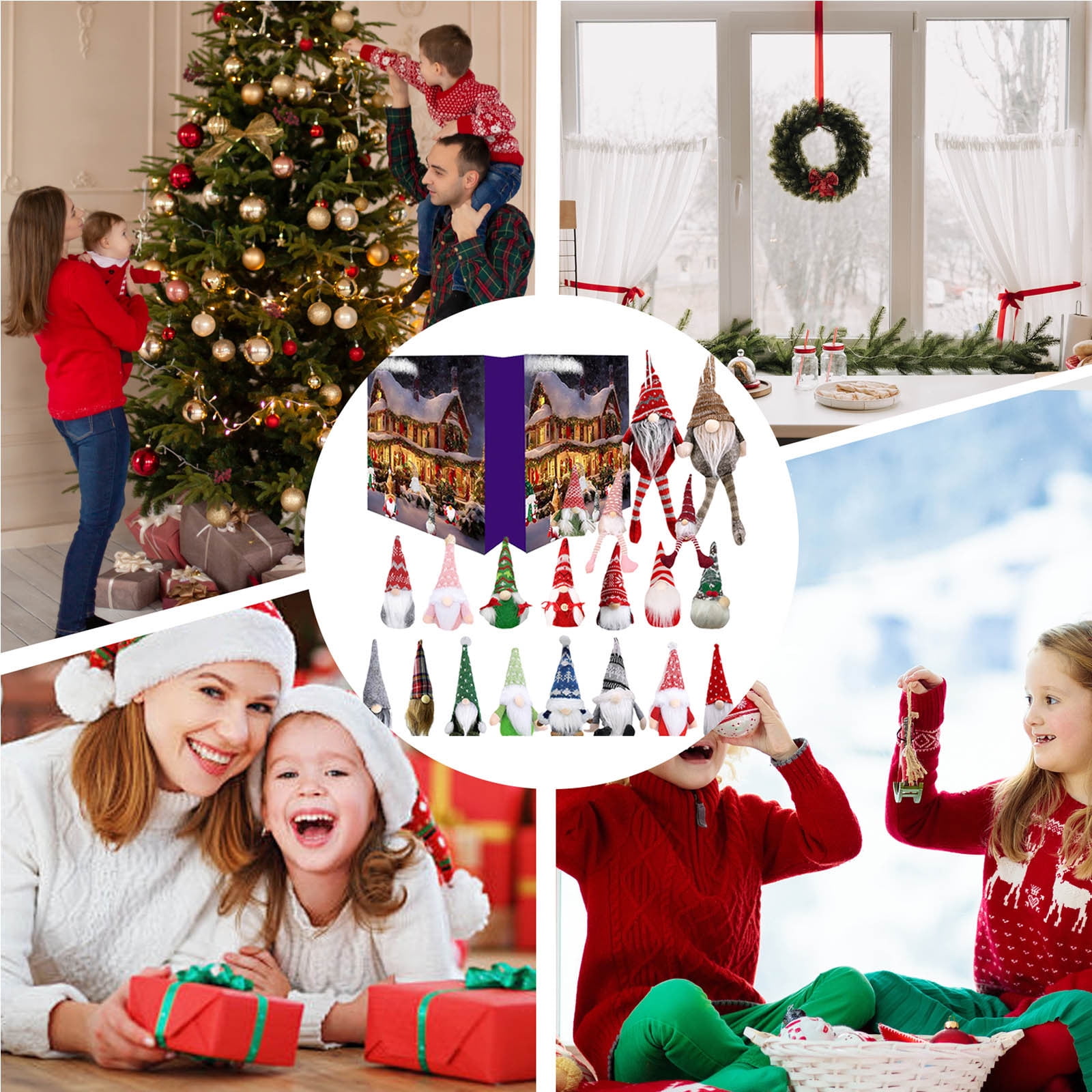 FUNDUFI 2024 Christmas Advent Calendar For Kids Festival Santa Doll 24