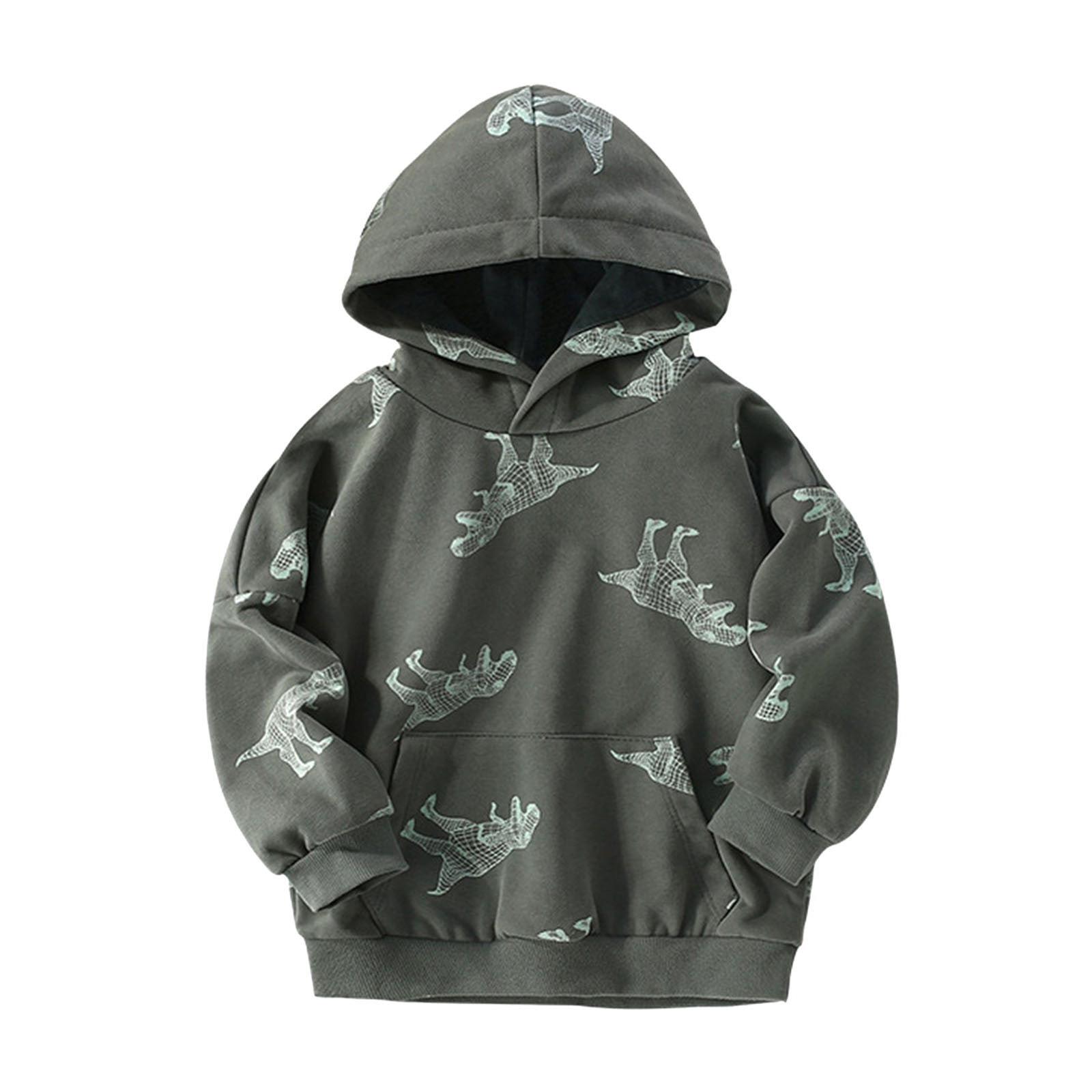 Nautinati Boys Fleece Dinosaur Print Sweatshirt