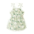 thumbnail image 1 of FUNDUFI Baby Girls Romper Jumpsuit Sleeveless Casual Floral Printed Romper Soft Loose Fit Summer Jumpsuit for Girl 6-12 Months, 1 of 5
