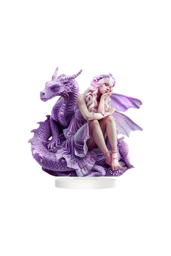 Christmas Desktop Ornament Beautiful Bohemian Fairy Dragon Girls Crafts Sculptures Collectible Figurines For Home Decor
