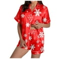 FUNDUFI Ladies Casual Fashionable Snowman Santa Star Christmas Print
