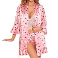 thumbnail image 1 of FUNDUFI Lady Sleepwear Pyjamas Womens Sexy Satin Pajamas Nightwear Soft Night-clothes, 1 of 5