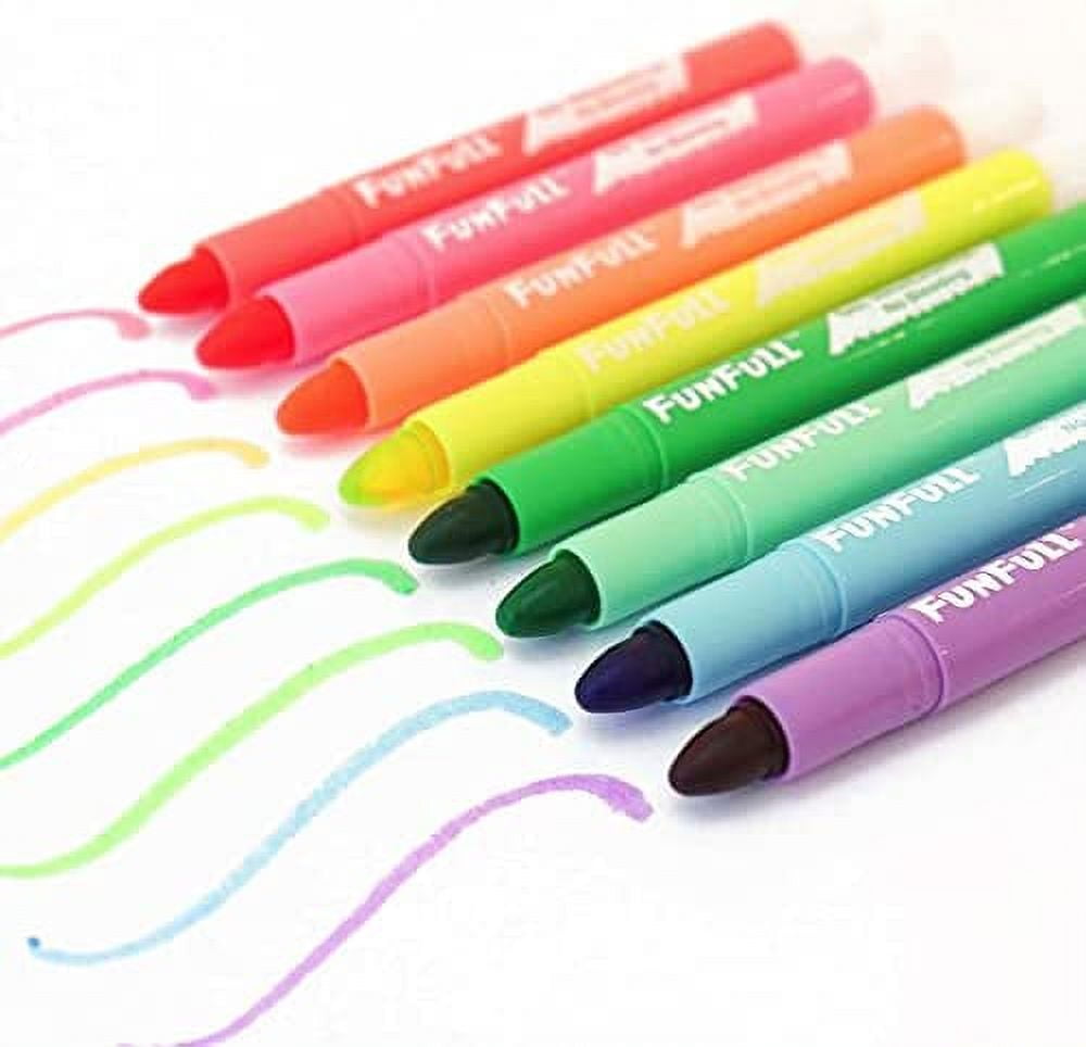 Feela RNAB088QYHFYT feela 24 pack gel highlighters, 12 assorted colors  bible highlighter markers journaling supplies, no bleed through for highli