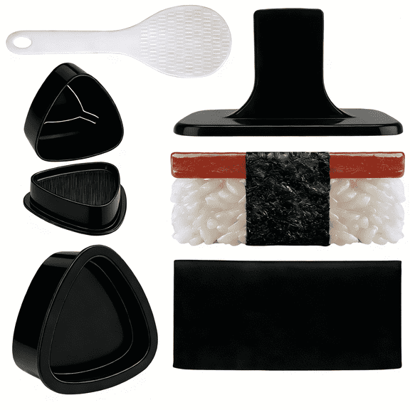 FUNGYAND 3-Pack Onigiri and Musubi Maker Press Kit Triangle Rice Ball Mold Set