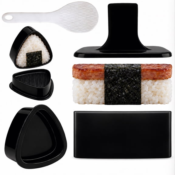 FUNGYAND 3-Pack Onigiri and Musubi Maker Press Kit Triangle Rice Ball Mold Set