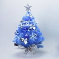 thumbnail image 1 of FUNING 24/18in  Tabletop Artificial Mini Green Christmas Pine Tree with  Multi-Color LED Lights & Ornaments, 1 of 6