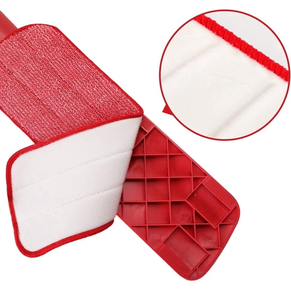 FUNING 3pc Dual Purpose Wet Mop Head Reusable Flat Mop Head Universal Mop Head