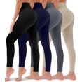 thumbnail image 1 of FUNING 4 Pack Leggings for Women Butt Lift High Waisted Tummy Control No See-Through Yoga Pants Workout Running Leggings, 1 of 6