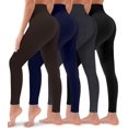 thumbnail image 1 of FUNING 4 Pack Leggings for Women Butt Lift High Waisted Tummy Control No See-Through Yoga Pants Workout Running Leggings, 1 of 6