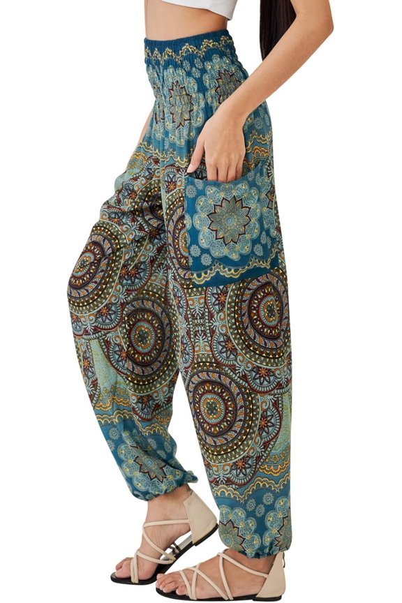 Boho Pants for Women - Hippie Harem Pants Women - Womens Yoga Pants – Comfy Bohemian Flowy Hippie Clothes